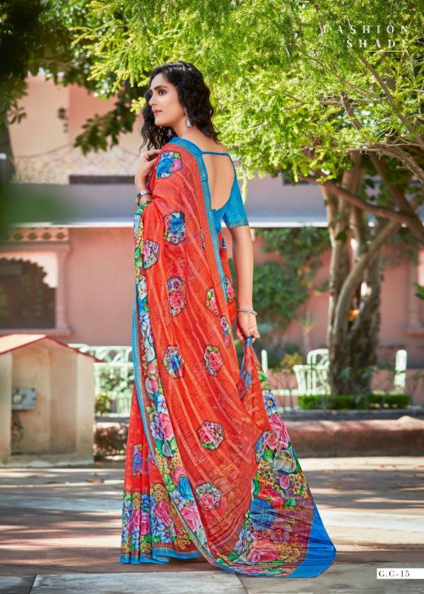 Shreyans Gaza Cheks 2 Soft Linen Slub Cotton Saree Collection